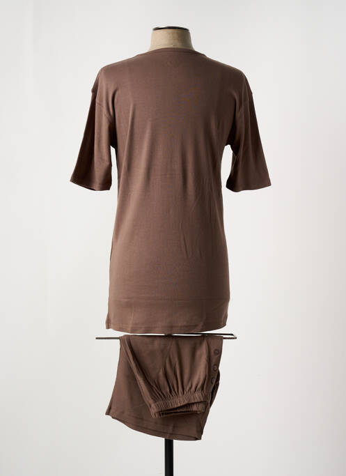 Pyjashort marron CHRISTIAN CANE pour homme