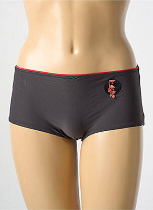 Shorty effet matière satinée gris MARIE JO femme
