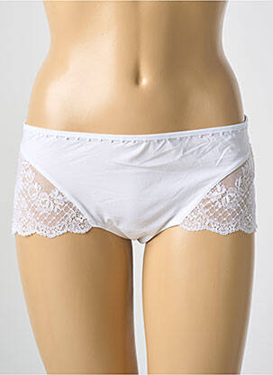 Shorty tissage satiné blanc MARIE JO femme