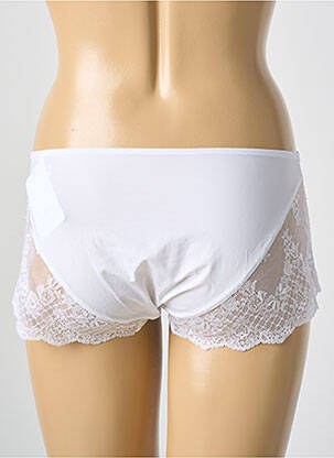 Shorty tissage satiné blanc MARIE JO femme