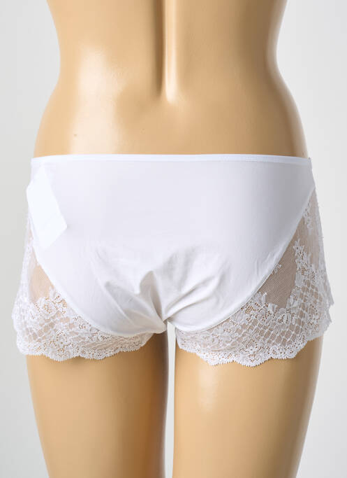 Shorty tissage satiné blanc MARIE JO femme