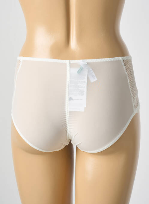 Shorty broderie dentelle de calais beige LEJABY femme
