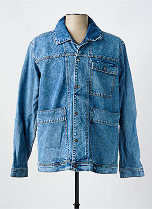 Veste casual coupe droite bleu PIONEER homme
