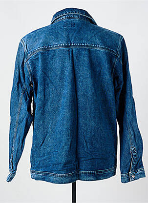 Veste casual fermeture boutonnée sur le devant bleu fonce PIONEER homme
