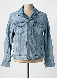 Veste casual fermeture boutonnée sur le devant bleu PIONEER homme