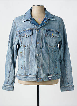 Veste casual fermeture boutonnée sur le devant bleu PIONEER homme