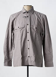 Chemise manches longues manches longues gris JUPITER homme