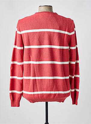 Pull col rond manches longues rouge PIONEER homme