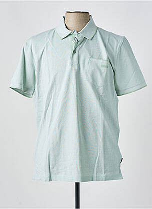 Polo coupe cintrée manches courtes vert PIONEER homme