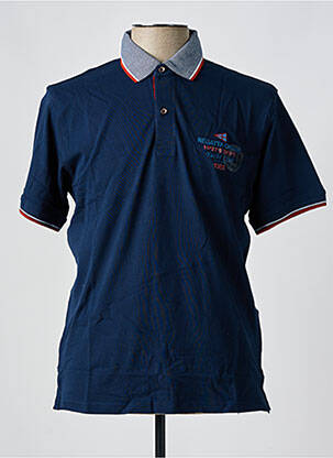 Polo coupe cintrée manches courtes bleu JUPITER homme