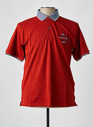 Polo coupe cintrée manches courtes rouge JUPITER homme