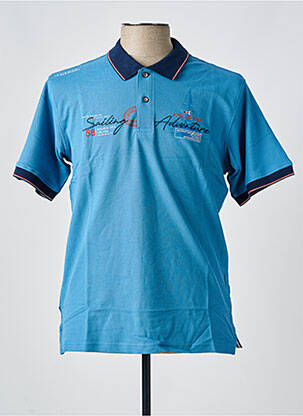 Polo coupe cintrée manches courtes bleu JUPITER homme