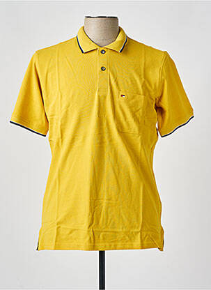 Polo coupe cintrée manches courtes jaune JUPITER homme