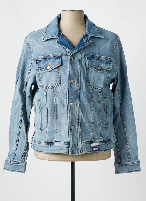 Veste casual fermeture boutonnée sur le devant bleu PIONEER homme