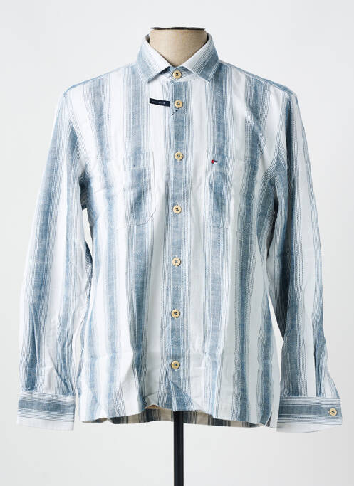 Chemise manches longues bleu JUPITER pour homme