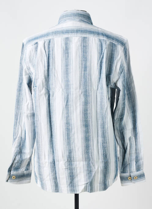 Chemise manches longues bleu JUPITER pour homme