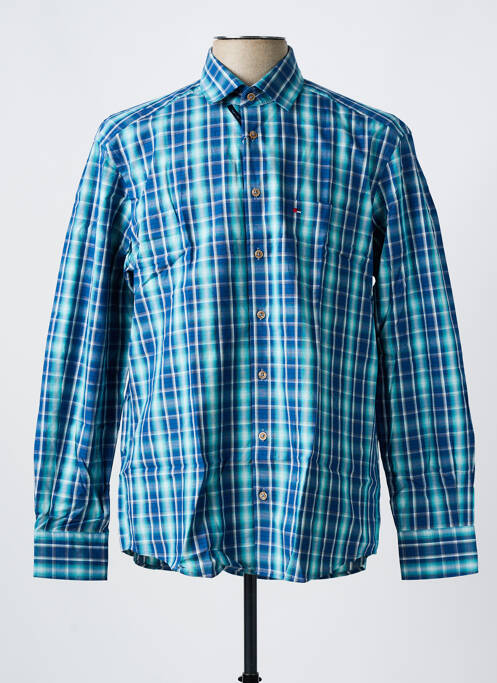 Chemise manches longues bleu JUPITER pour homme