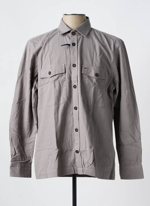 Chemise manches longues gris JUPITER pour homme