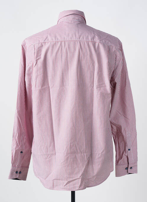 Chemise manches longues rouge JUPITER pour homme