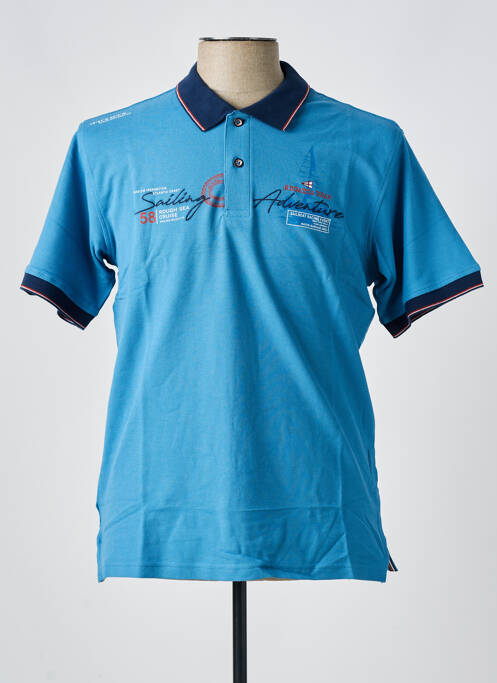 Polo bleu JUPITER pour homme