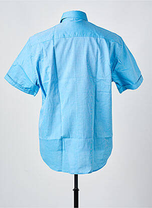 Chemise manches courtes coupe droite bleu JUPITER homme