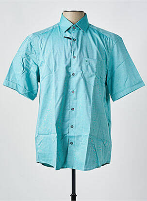 Chemise manches courtes coupe droite bleu clair JUPITER homme