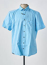 Chemise manches courtes coupe droite bleu JUPITER homme