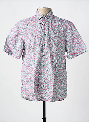 Chemise manches courtes coupe droite rouge JUPITER homme