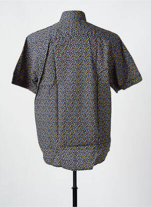 Chemise manches courtes imprimé fantaisie bleu JUPITER homme