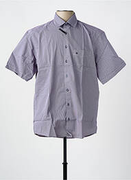 Chemise manches courtes imprimé fantaisie bleu JUPITER homme