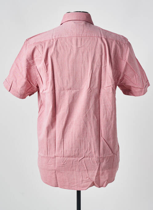 Chemise manches courtes coupe droite rouge JUPITER homme