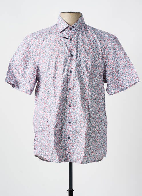 Chemise manches courtes coupe droite rouge JUPITER homme