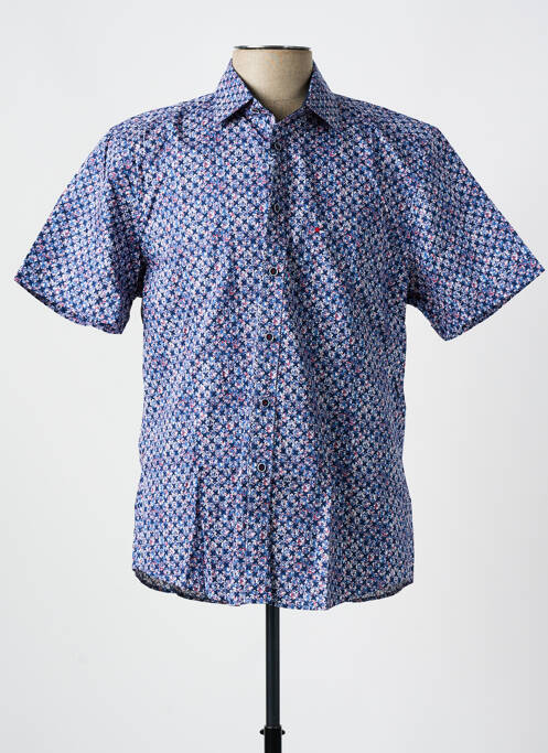 Chemise manches courtes bleu JUPITER pour homme