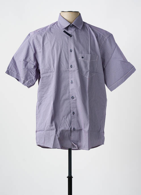 Chemise manches courtes bleu JUPITER pour homme