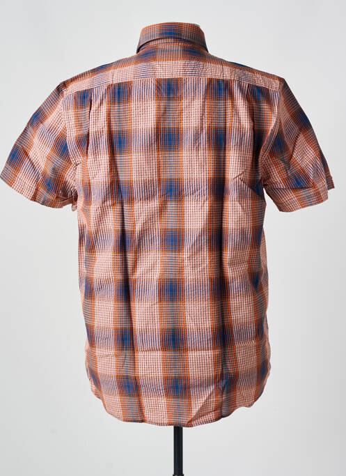 Chemise manches courtes orange JUPITER pour homme