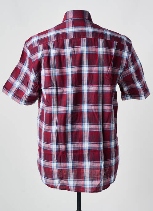 Chemise manches courtes rouge PIONEER pour homme