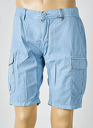 Bermuda tissage popeline taille normale bleu clair PIONEER homme