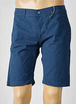 Bermuda stretch taille normale bleu PIONEER homme