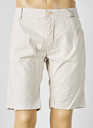 Bermuda stretch taille normale beige PIONEER homme