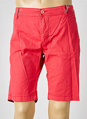 Bermuda stretch taille normale rouge PIONEER homme