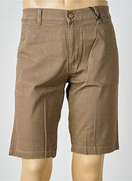 Bermuda stretch taille normale marron PIONEER homme