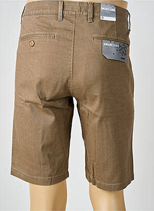 Bermuda stretch taille normale marron PIONEER homme