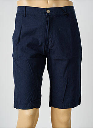 Bermuda tissage popeline taille normale bleu PIONEER homme