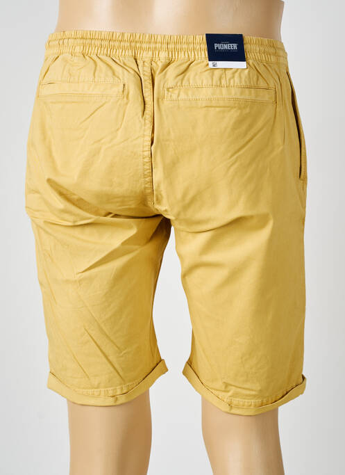 Bermuda taille élastique taille normale jaune PIONEER homme