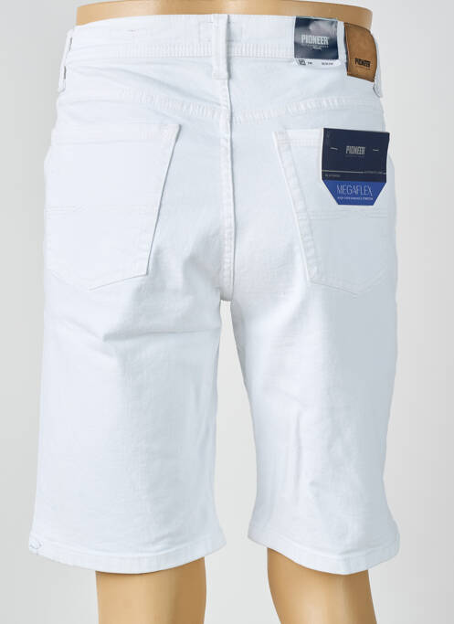 Bermuda blanc PIONEER pour homme