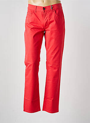 Pantalon droit stretch taille normale rouge PIONEER homme