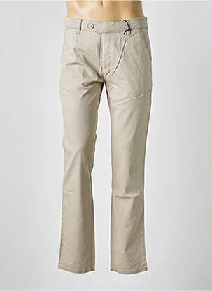 Pantalon chino stretch taille normale marron PIONEER homme