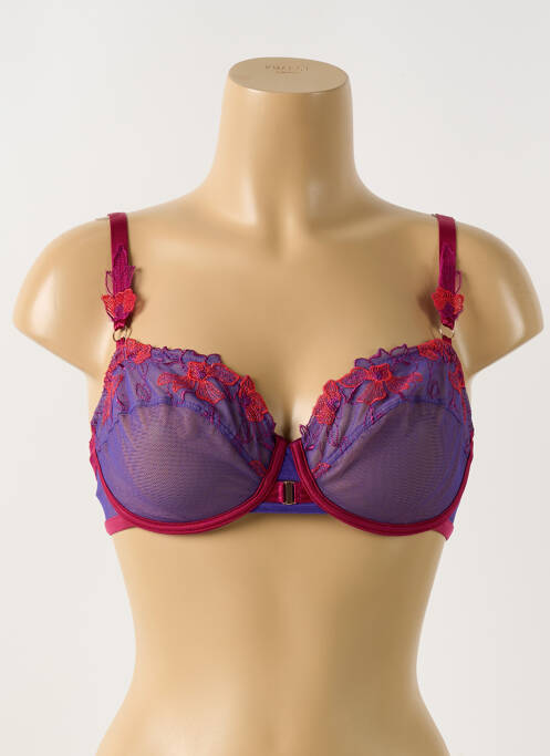 Soutien-gorge broderie violet LISE CHARMEL femme