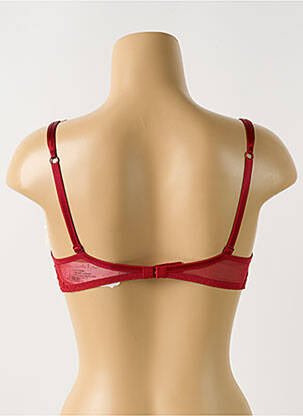 Soutien-gorge broderie haut soutien-gorge moulé rouge LISE CHARMEL femme