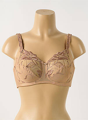 Soutien-gorge sans armature haut soutien-gorge emboitant beige FELINA femme